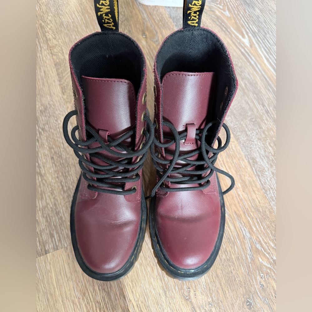 Dr. Martens Cherry Red Leather Boots